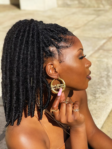 GOLD STATEMENT BAMBOO EARRINGS